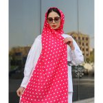 شال سرخابی خال خالی