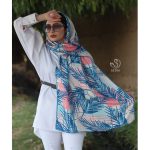 ست با شال ابی