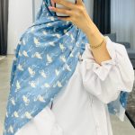 شال فلامینگو آبی