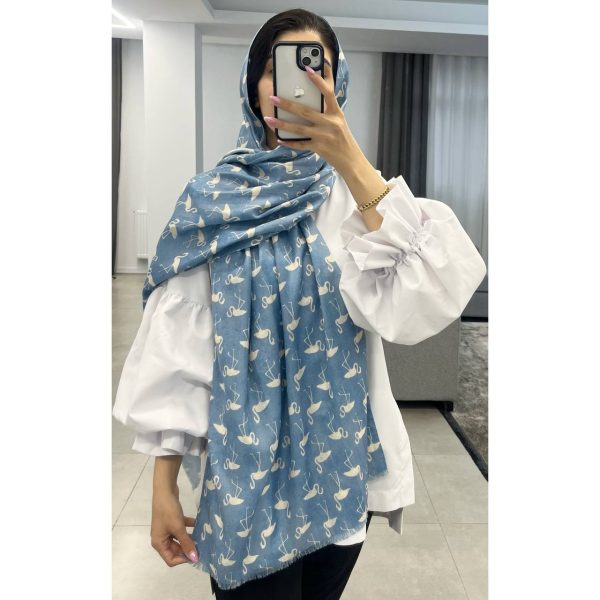 شال فلامینگو آبی